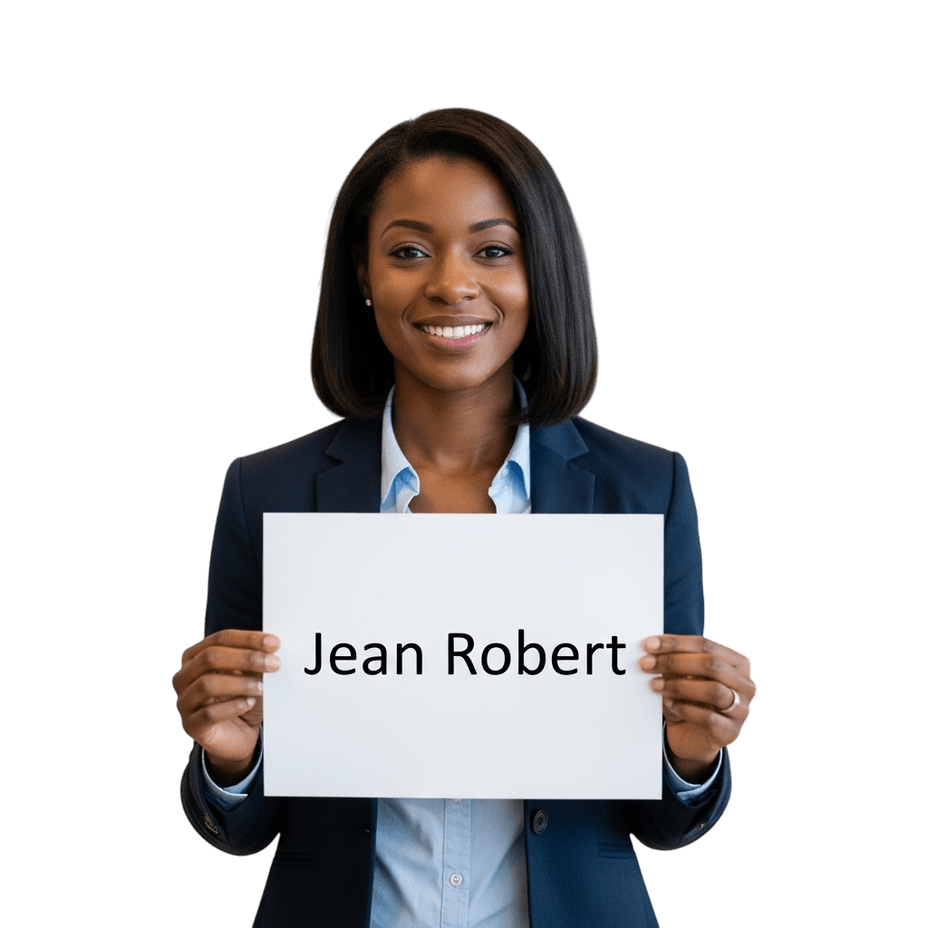 Friendly airport greeting